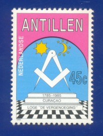 1985 - MINT - Antilhas Holandesas - 250 Anos da Loja " De Vergenoeging "