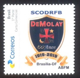 Brasil-2019 100 Anos da Ordem DeMolay - MINT