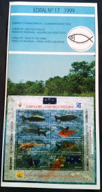 Brasil 1999-17 China Ano do Coelho-Peixes do Pantanal- Aqurio de gua Doce