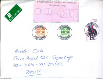 Envelope Circulado  Dinamarca - Brasil  2014-2015
