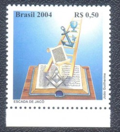 Brasil -2004- MINT - Homenagem a Maonaria - Escada de Jac.