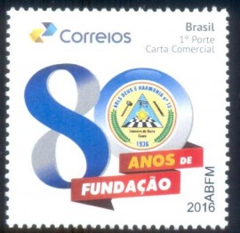 Brasil-80 Anos de Loja Deus e Harmonia N13 - CE