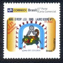 68A-Brasil - 15º Banque  Ritualístico Lauro Sodré - Nova Logo
