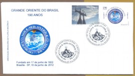 Brasil - 190 ANOS DO GRANDE ORIENTE DO BRASIL . -CBC BRASLIA-DF