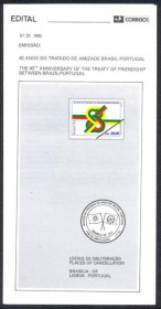 Brasil-1993-20 - 40 Anos  do Tratado de Amizade Brasil-Portugal