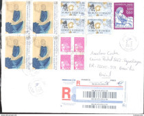 Envelope Circulado Fran�a - Brasil, 2015 c-registro 