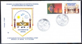 Brasil -2008 -  45 Anos da Grande Loja Do Distrito Federal - CBC Braslia-DF