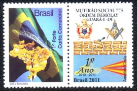 Brasil -2011-MINT- Captulo Mutiro Social N 775 - Ordem DeMolay.