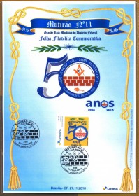 Brasil - 50 Anos da Loja Mutiro N11- DF - Dim.: 21 cm x 14,5cm