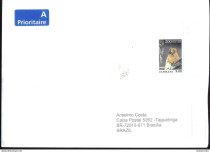 Envelope Circulado Dinamarca - Brasil  2009 