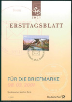 ALEMANHA -FOLHA DE 1� DIA - 100 Anos da Ferrovia Suspensa de Wuppertal