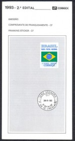 Brasil-1993-2 Edt.- Comprovante de Fanqueamento