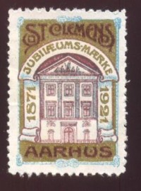 Dinamarca -  Label- 50 Anos da Loja St. Clemens (  REAA - jurisdicionada a 
Grande Loja da Dinamarca , fica na cidade de Aarhus .