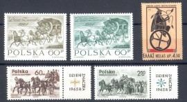 Polonia /Grecia 1965- MINT- Transporte