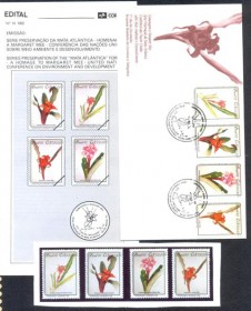 Brasil - Edital n14 - 1992 -Preservao da Mata Atlntica

Obs. Edita+FDC+ Srie de 4 selos MINT.