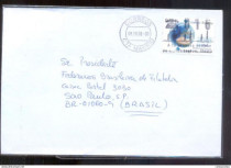 Envelope Circulado Espanha - Brasil 2008