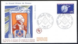 Frana -1973-FDC- CBC PARIS- 200 Anos do Grande Oriente da Frana.