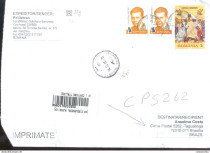 Envelope Ciorculado Rom�nia - Brasil - 2013  c-registro