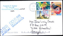 Envelope Circulado    USA - Brasil 2004 
