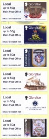 Gibraltar 2017 - Srie de 6 selos MINT 
250 Anos da Loja de So Joo-Gibraltar
100 Anos da  Unio de Lojas 
300 Anos da Grande Loja Unida da Inglaterra