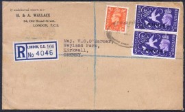 Gr-Bretanha - 1952 - Tangier  Overprint - Selo Rei Jorge VI "Retorno a Paz".