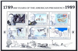 DOMINICA -1989-MINT-200 ANOS DA PRESIDNCIA  AMERICANA -ROOSEVELT/TAFT
Mini Folha com 6 selos.