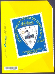 VIN95-Vinheta-Personalizado /LOJA CAVALEIROS DA ORDEM DO TEMPLO-44 ANOS-GLMDF