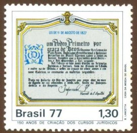 Brasil - 1977 - 150 Aniv. Cursso Jurdicos - Novo