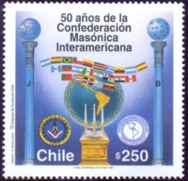 Chile - 1997- MINT - 50 Anos da CMI