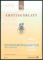 ALEMANHA -FOLHA DE 1� DIA -   Casa de Hildesheim  (Constru��o em Enxaimel)