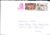 Envelope Circulado Espanha-Brasil-2014