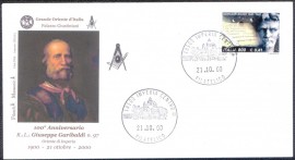 Itlia-2000- Cachet : Giuseppe Garibaldi / selo: Giordano Bruno