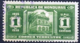 Honduras- 1935- Templo de Tegucigalpa- Usado.