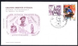 BC-Roma-Italia-Ettore Ferrari foi um escultor, professor e poltico italiano. Nascido em uma famlia de artistas, Ferrari foi um dos membros do renascimento artstico do estado secular, surgido depois da Reunificao da Itlia