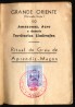 Brasil 1955 - Ritual do Grau de Aprendiz Maom - Bom Estado de Conservao - autenticado com selo de circulao interna.