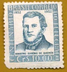 Brasil -1952 -  Eusbio de Queirs - Novo.