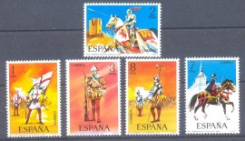 Espanha-1975-Cavaleiros - MINT (5vls)