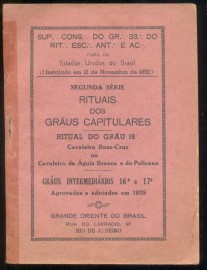 Brasil - Ritual dos Graus Capitulares (18) - Grande Oriente de Brasil -  BOM ESTADO DE CONSERVAO