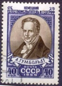 R98- URSS - CCCP - RSSIA - 1959 Alexander von Humboldt - NATURALISTA - GEGRAFO