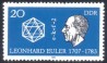 1983- DDR- homenageando Euler no 200 aniversrio de sua morte. Centralizado, a frmula do Poliedro.