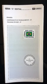 Brasil 1994 1  Comprovante de Franqueamento