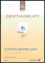 ALEMANHA -FOLHA DE 1� DIA - EUROPA 2001 