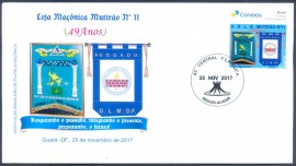 2017-Brasil -Personalizado - Envelope Copmemorativo -  49 Aniversrio da Loja Mutiro N11 - CD  Braslia-DF .