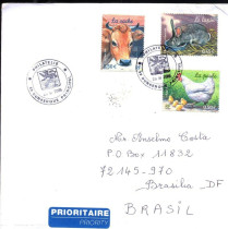 Envelope Circulado Fran�a - Brasil   2005