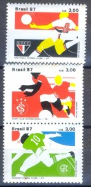 Brasil-  1987 -MINT - Times de Futebol-Correio Rural- Borboleta